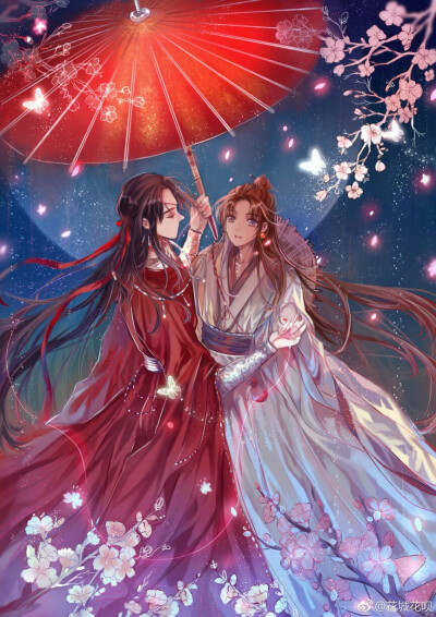 花怜#天官赐福图转微博:花城花呗授权图默认专辑