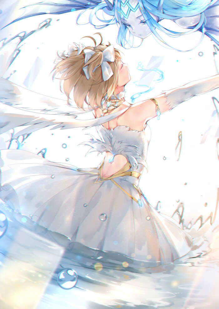 魔卡少女樱 小樱与水牌 绘师:mayag(p id=1287983) 本作品id=71244651