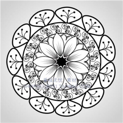 禅绕画,曼陀罗素材!蕾丝,边框,纹样～侵删!