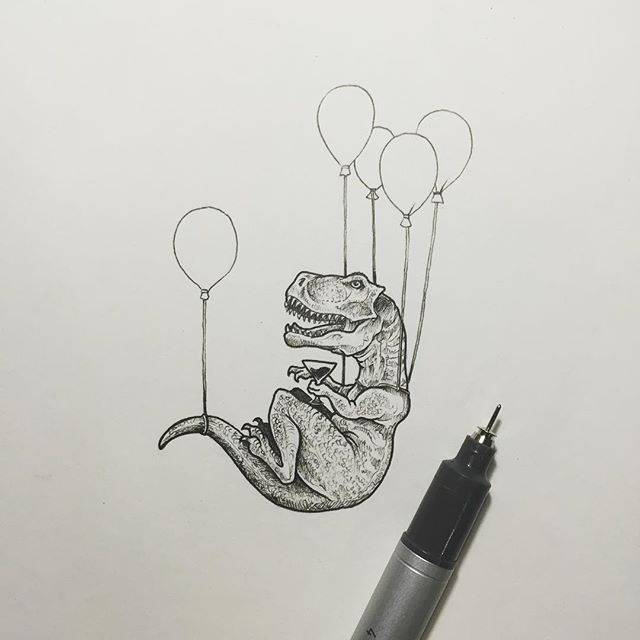 针管笔黑白手绘 来自菲律宾插画师kerbyrosanes 真的太好看了! 吹爆!