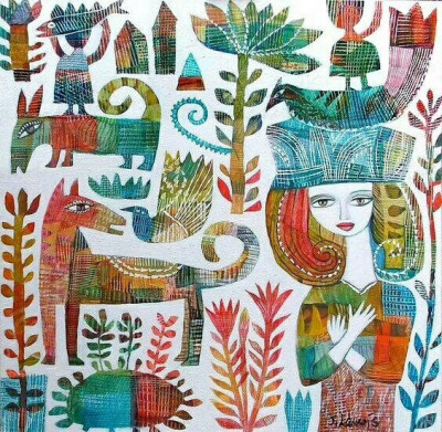 拓印版画 拼贴版画 儿童画 彩印 套印 套色 动物 人 布老虎 恐龙化石