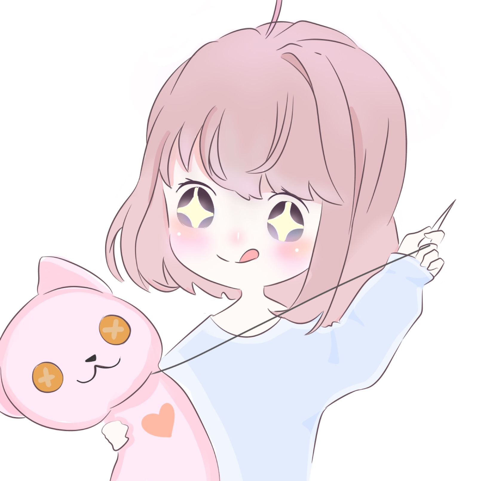 自描可爱女生头像