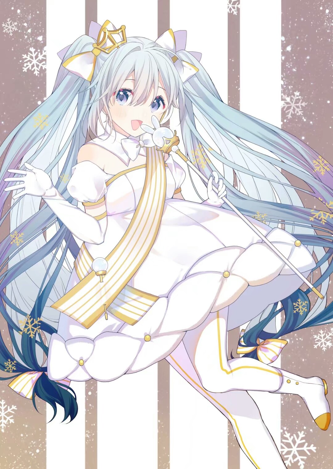 雪降初音未来图片