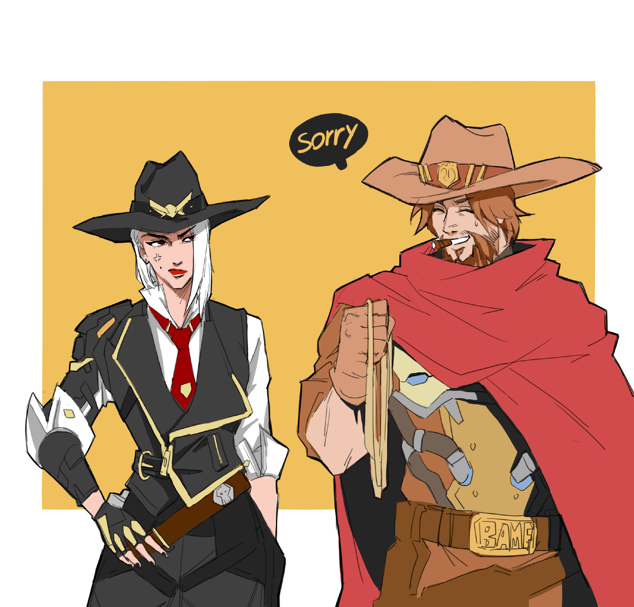 mccree ashe 麦克雷 艾什