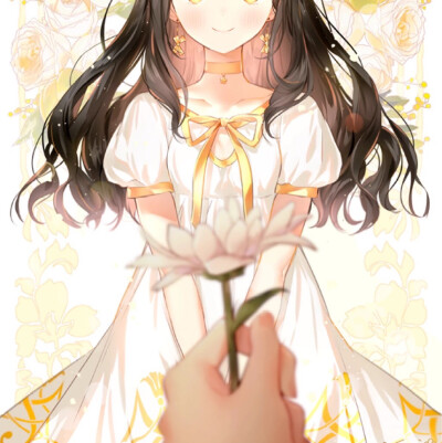 动漫闺蜜百合头像