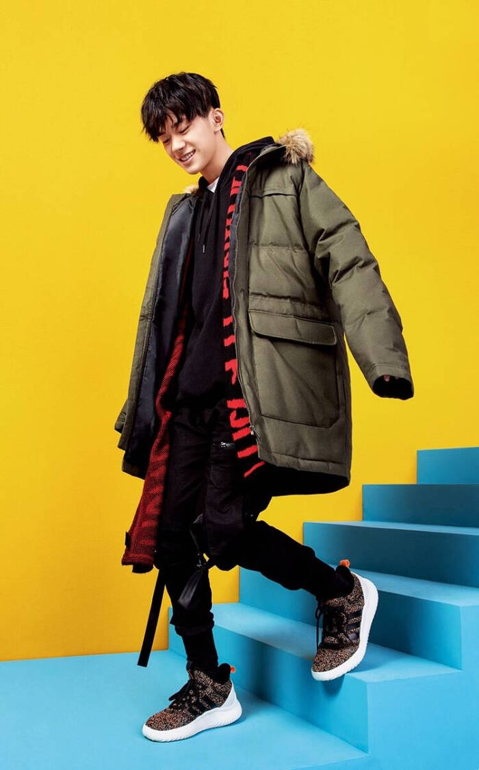 易烊千玺 #tfboys adidasneo广告拍摄 高清 帅气