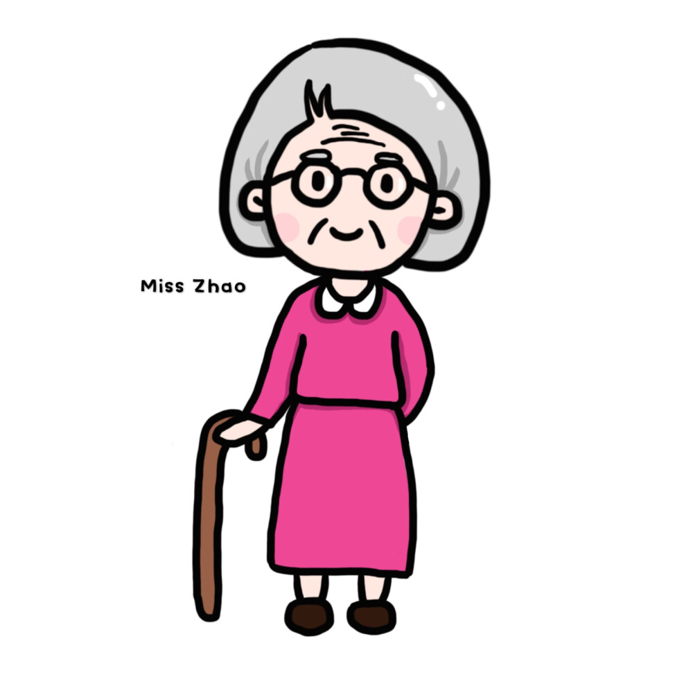 老奶奶卡通头像可爱图片