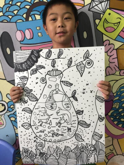 点赞  评论  创意灯泡里的世界,转自花瓣 0 0 于阿丹  发布到  儿童画