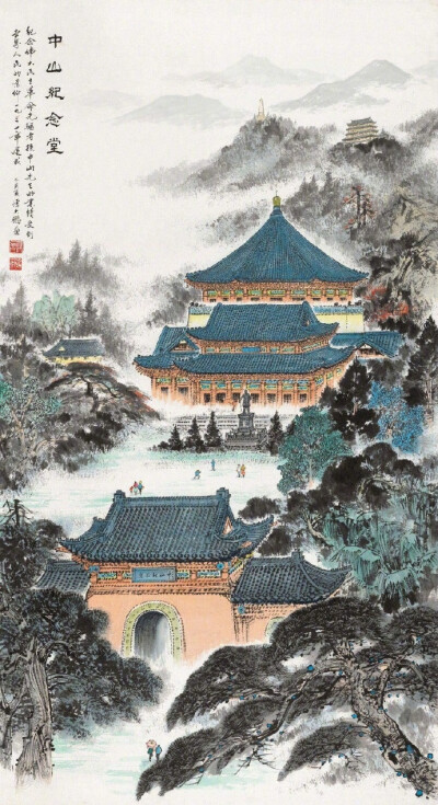 " 水墨建筑… "丨谭大鹏 绘