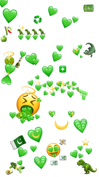 原谅 绿色 emoji 潮 壁纸 背景 iphone