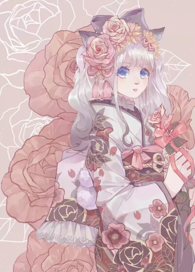 画师:鱼鱼困【和服猫咪拟人】