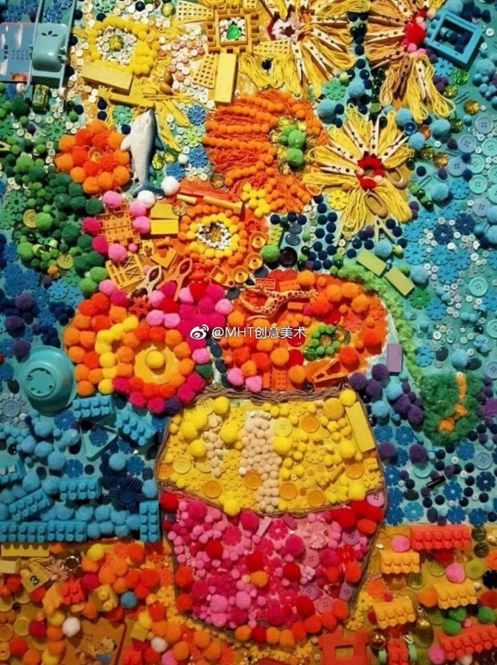 综合材料拼贴立体