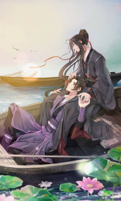 花城谢怜,魏无羡,蓝忘机,江澄江晚吟