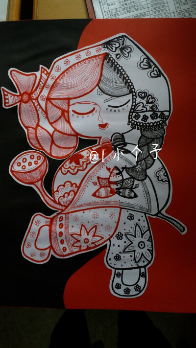 上色线描画临摹