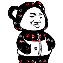 熊猫表情包头像穿衣服图片