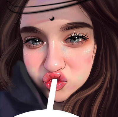 自截_手绘女头