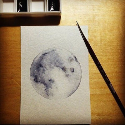 月亮 画