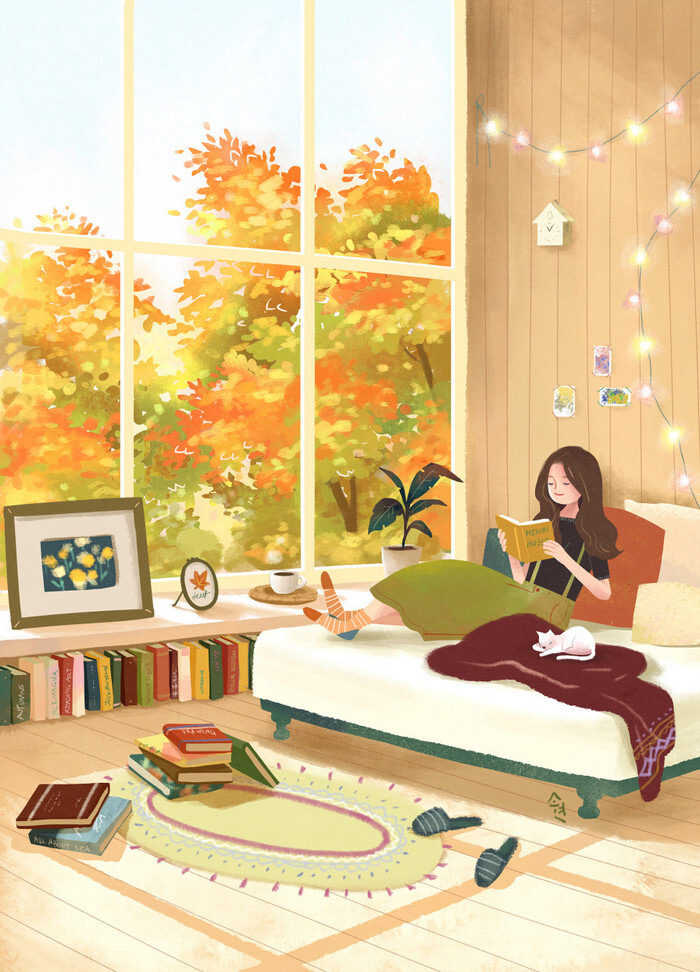 生活场景 插画 画师(sohyun cho)