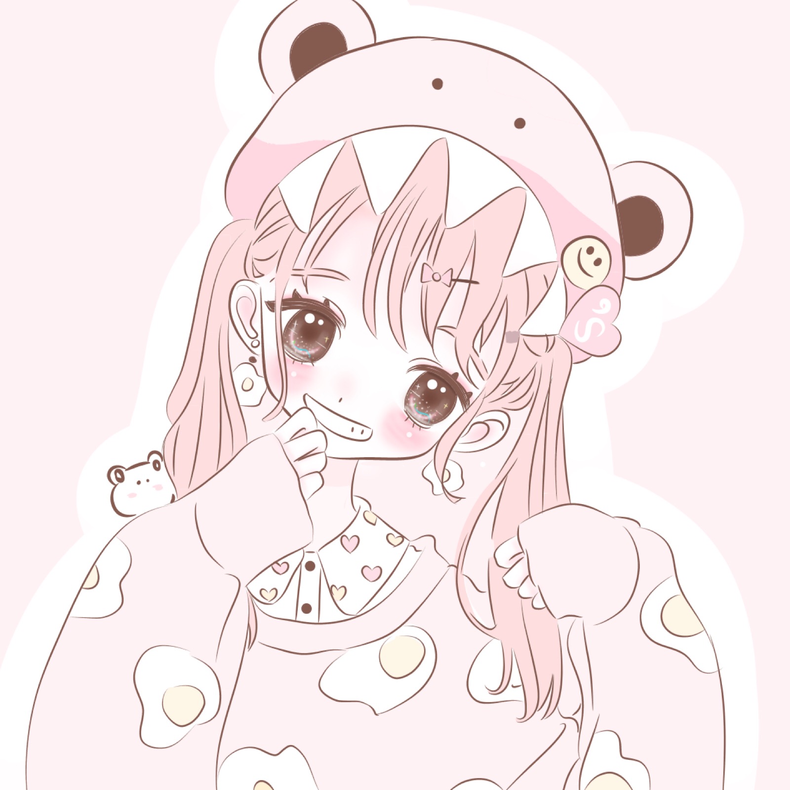 自描可爱女生头像