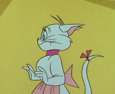 猫和老鼠里tom追过的白猫.