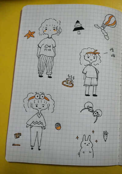 简笔画ins风 图源微博