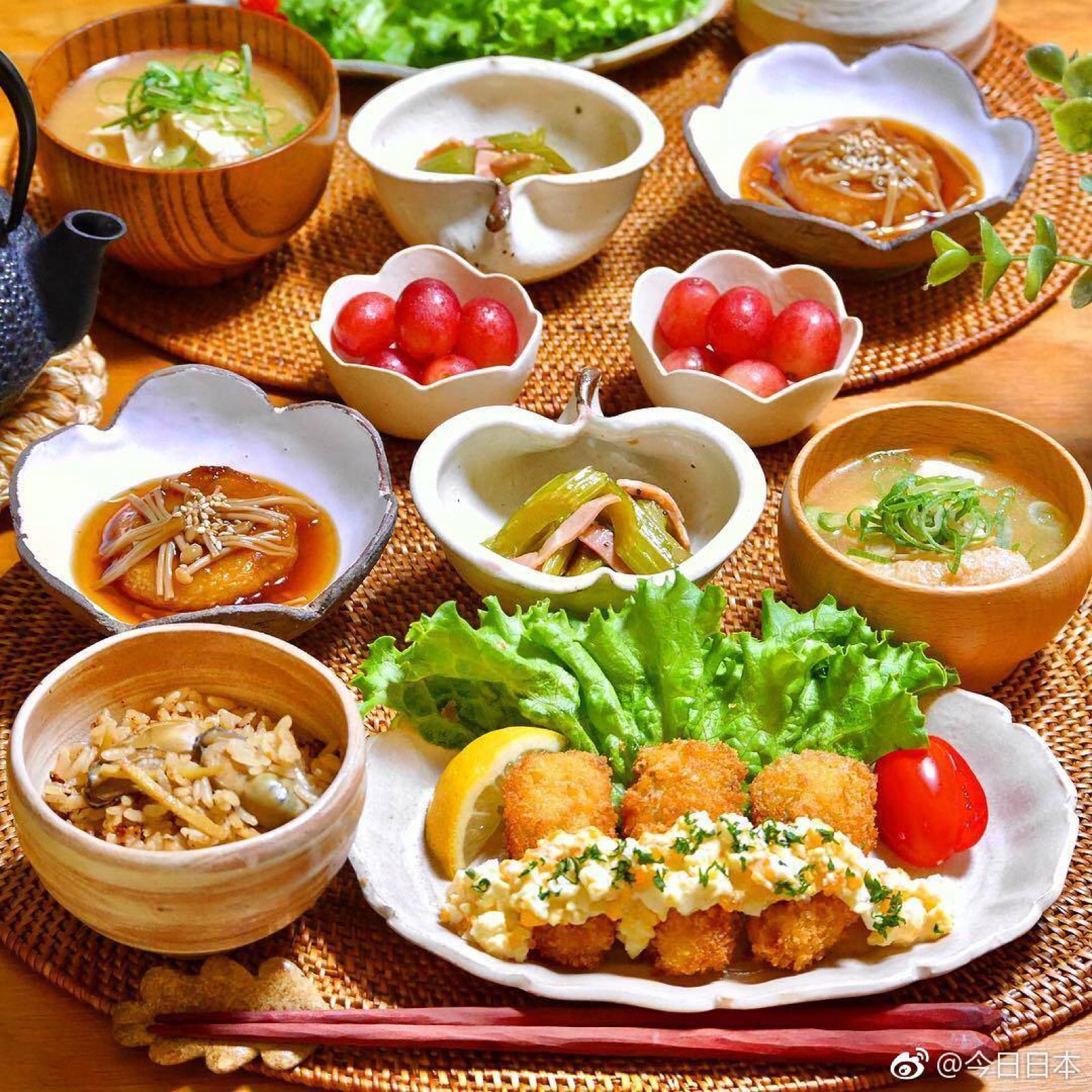 日本妈妈做的每日午餐,看起来好精致!(ins:ikuho1028)