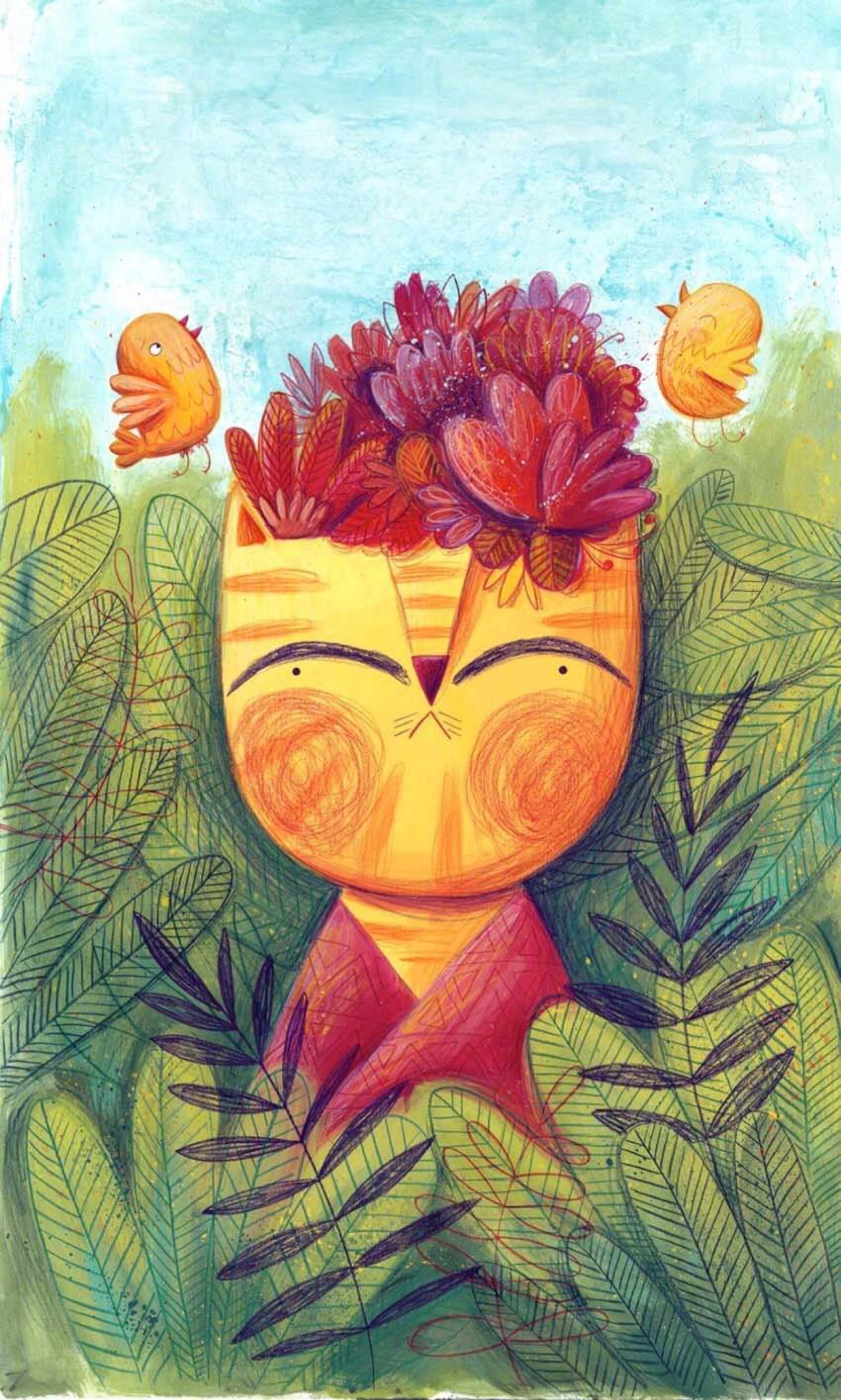 英国插画师 monika filipina trzpil绘画作品