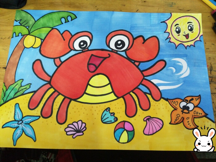 动物儿童画