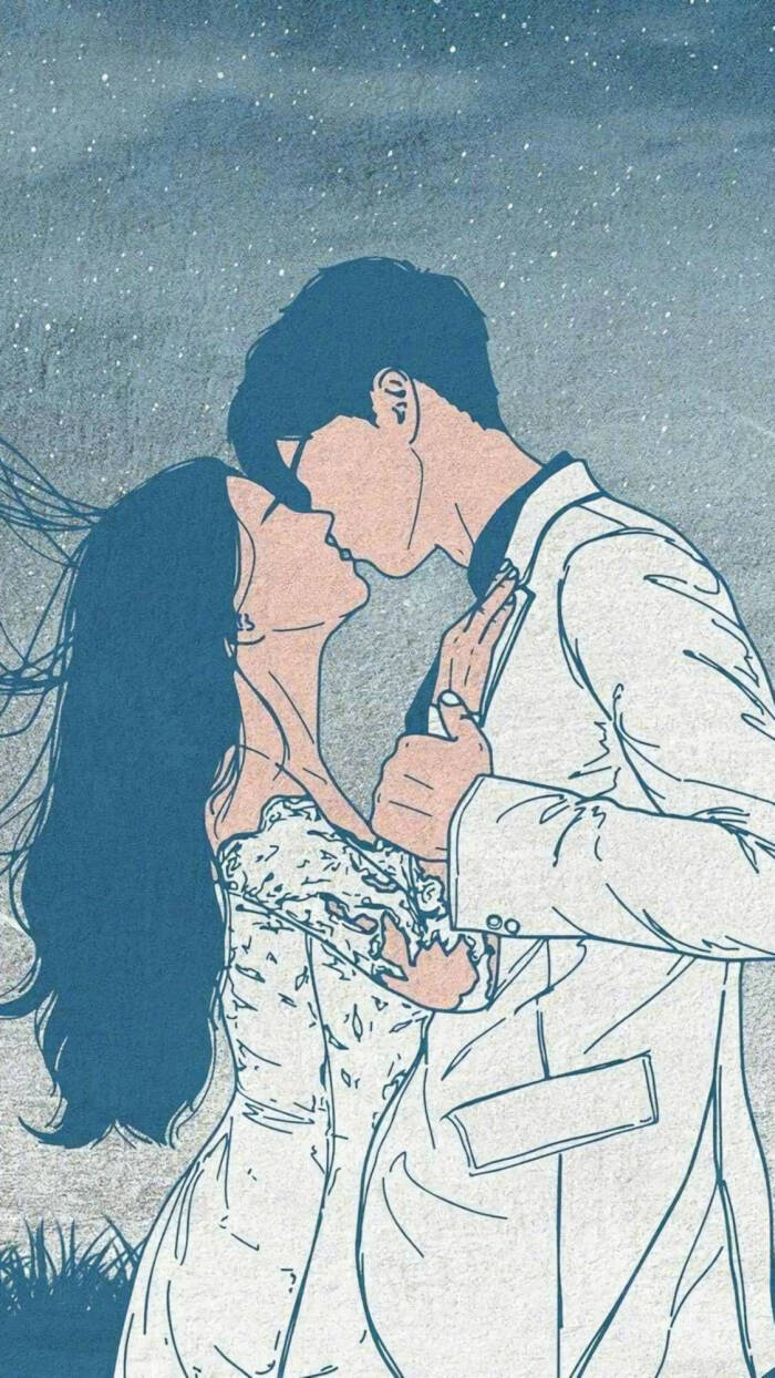 情侣插画,爱情,甜蜜