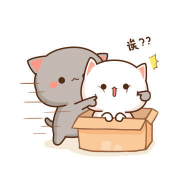 蜜桃猫可爱情头图源:vb
