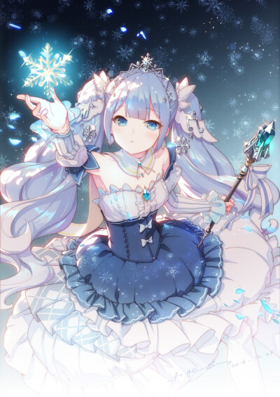 vocaloid 初音未来 雪未来2019 绘师:小肚皮(p id=1705229) 本作品id=