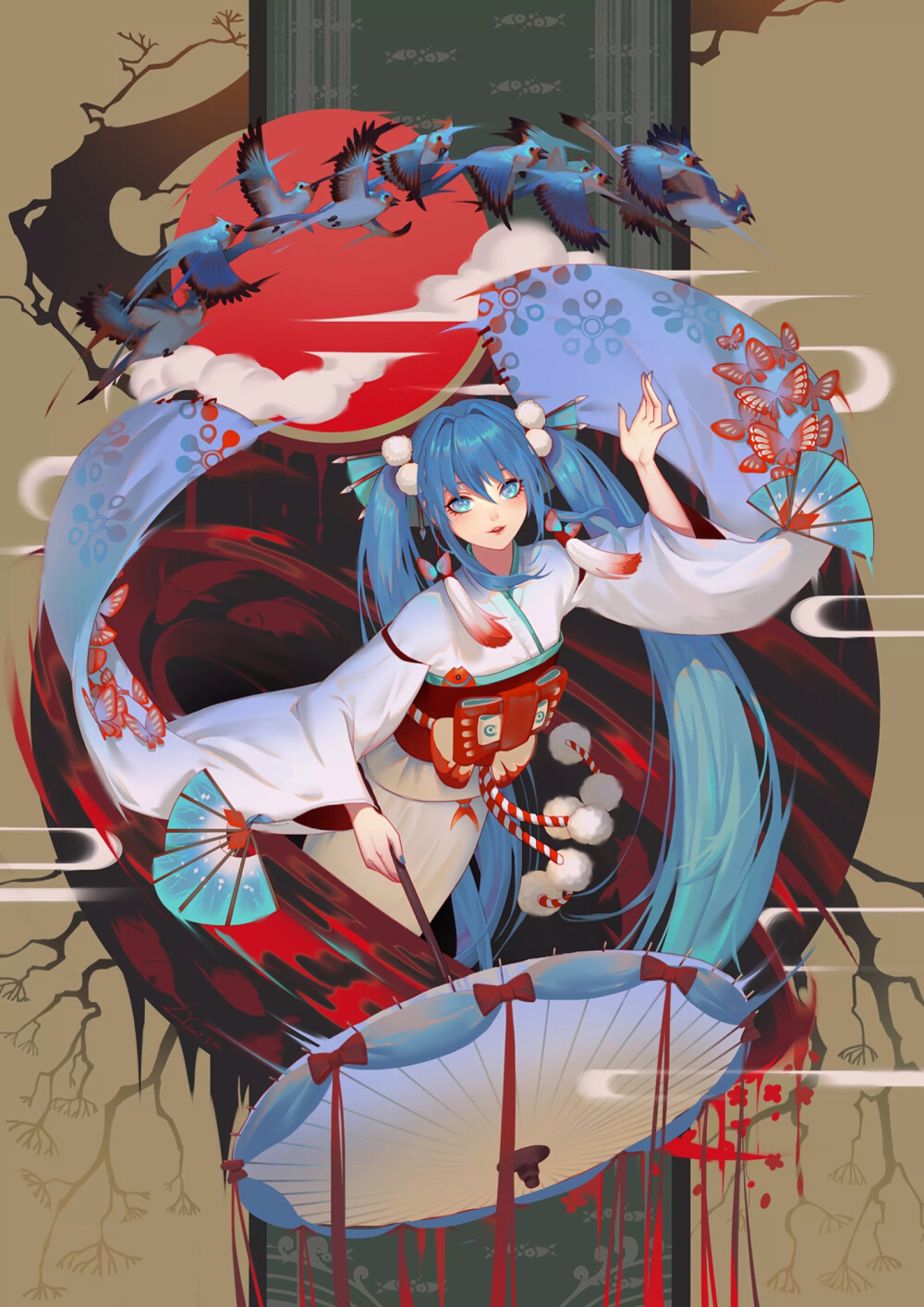 初音未来日漫和风
