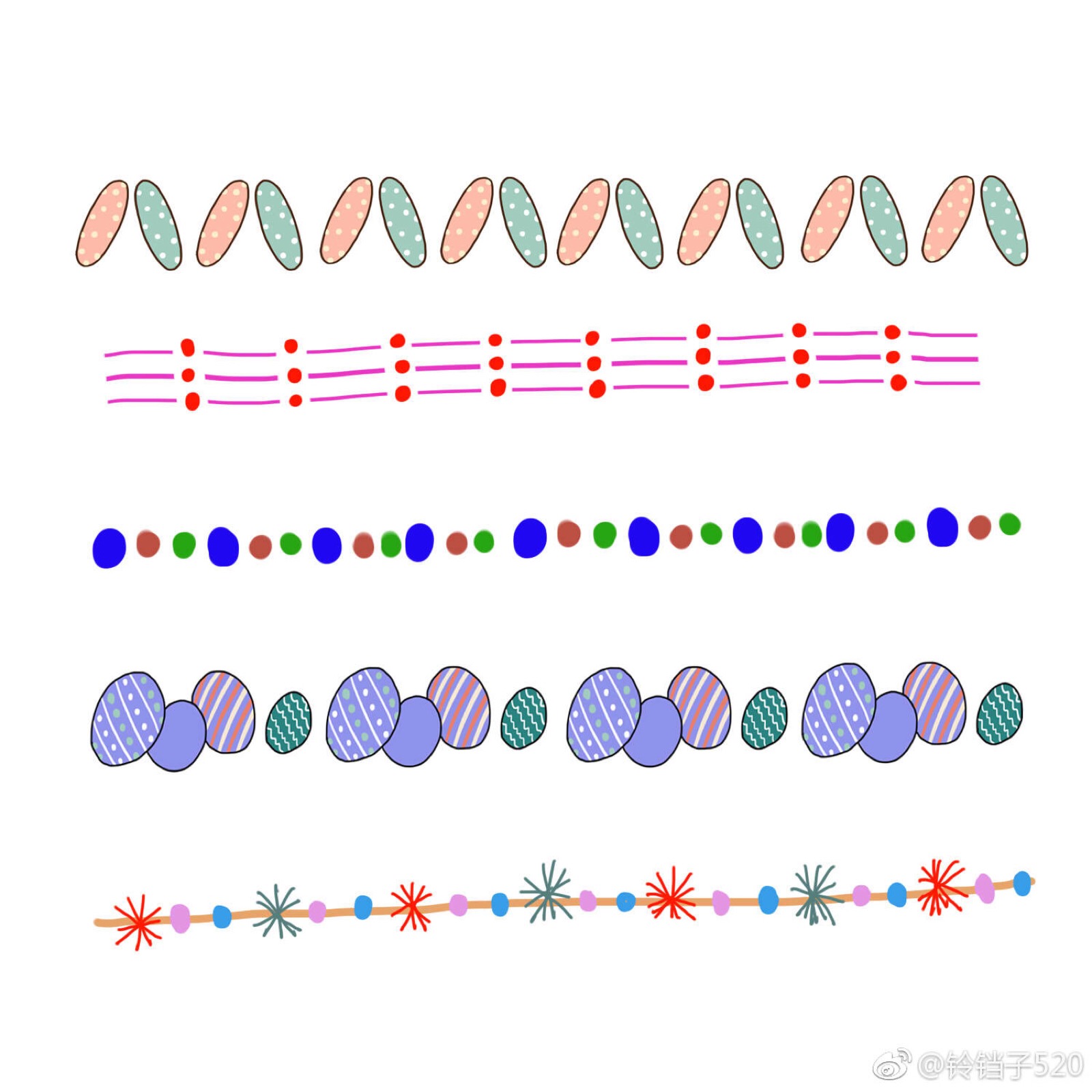 简单可爱花边图片大全图片