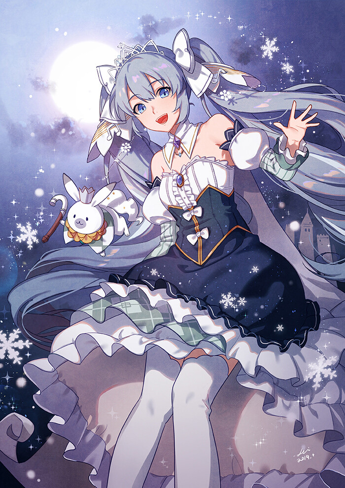 雪降初音未来图片