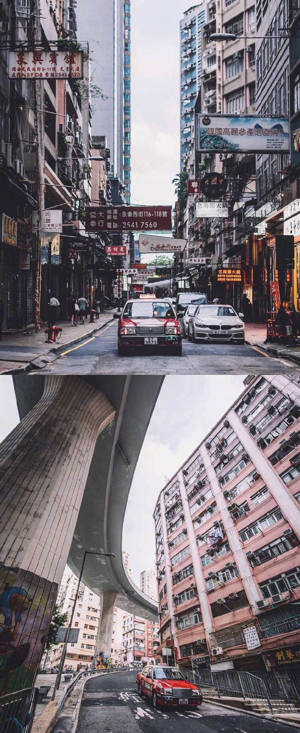 复古港风街道背景图图片