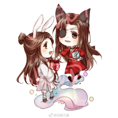 画师id 白叁三鱼花城谢怜