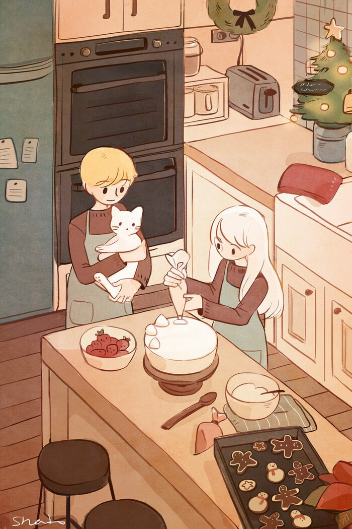 幸福的时光插画by画师chatte