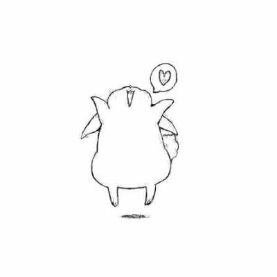 小兔子(橡皮章素材)