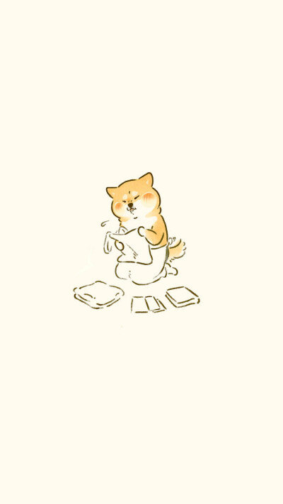 可爱壁纸 柴犬
