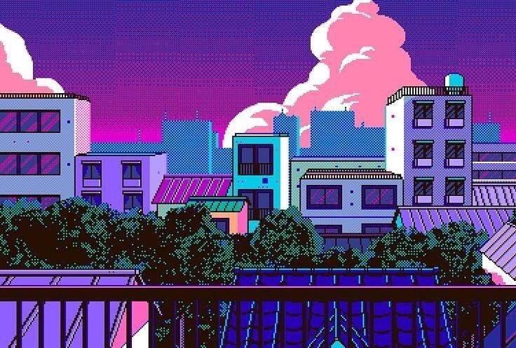 像素风背景图