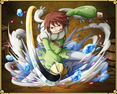 哈尔塔白胡子海贼团12番队队长.