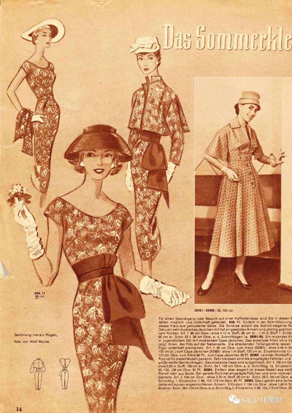 20世纪50年代是服装史上非常经典,优雅的时代