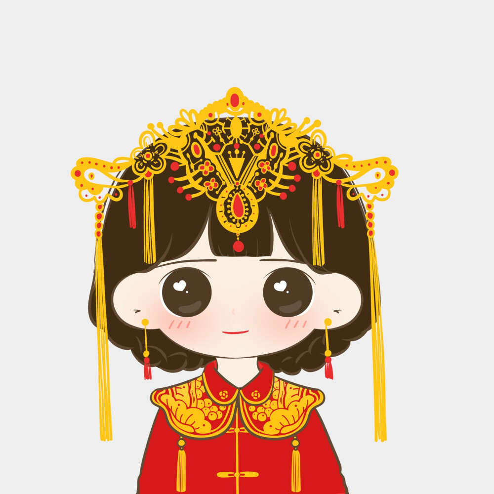 最近好多要结婚的宝宝跟我要头像呀!满足你们!要一直幸福下去哟