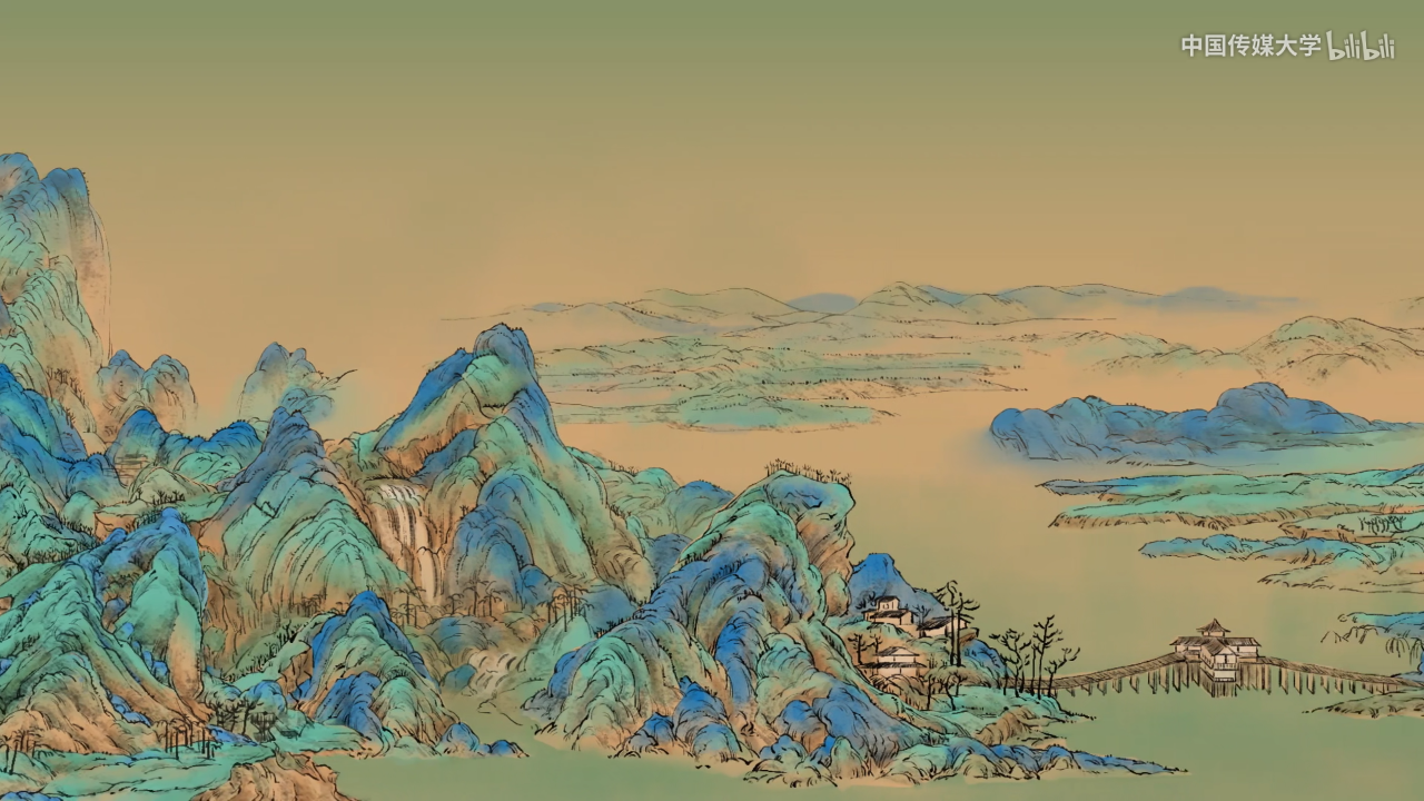 千里江山图超清壁纸图片