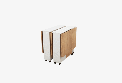 北欧原木色折叠餐桌椅组合小户型现代简约长方形饭桌彩色餐厅家具