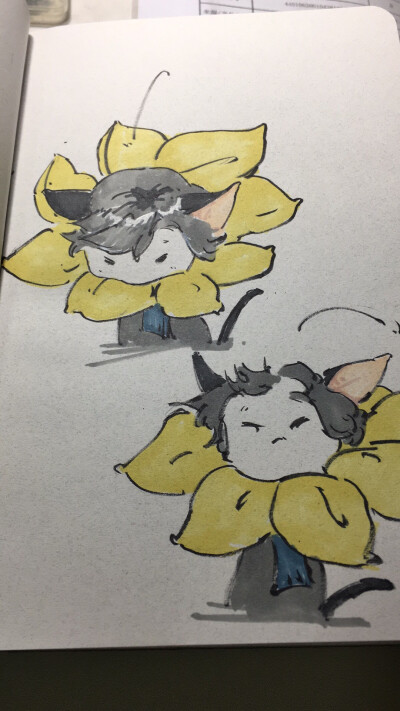 临摹眠狼太太的q版卷福ovo马克笔很好玩儿啊orz