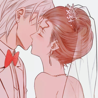 动漫情侣头像# 我结婚的时候你一定要来哟 因为没有新娘会很尴尬