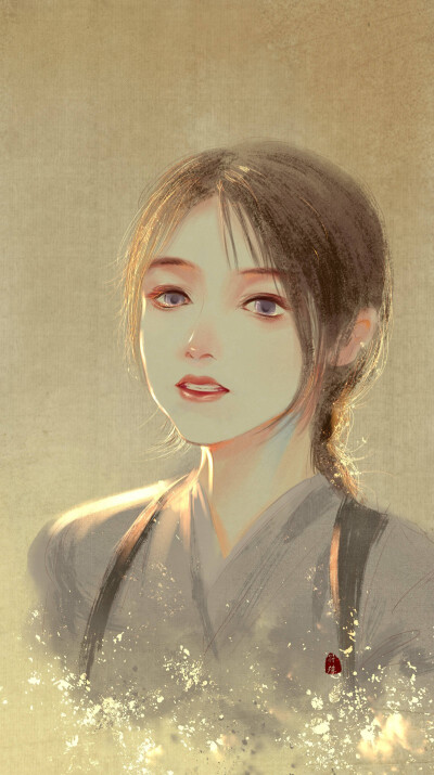 古风 古韵 中国风 手帐素材 插画 手绘 彩绘 头像 壁纸微博:符殊