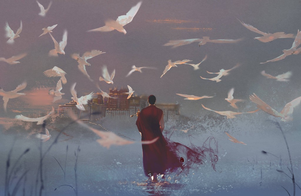 古风 古韵 中国风 手帐素材 插画 手绘 彩绘 头像 壁纸