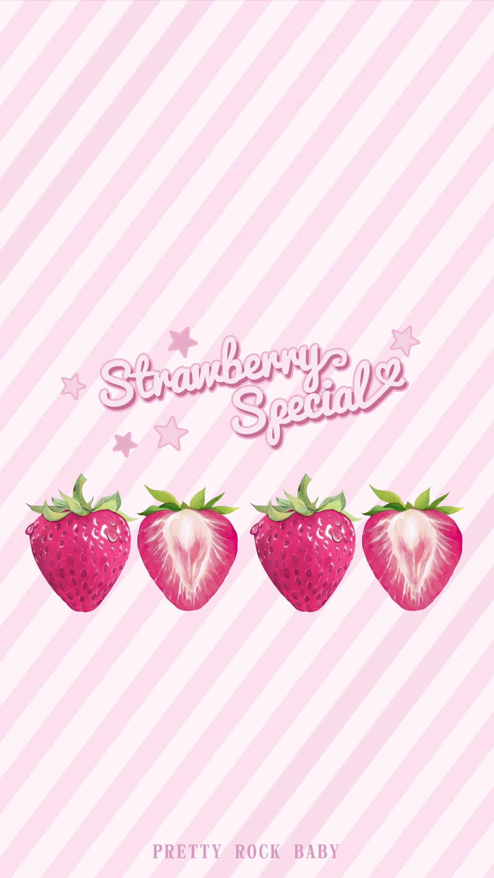 日系牛奶草莓卡通壁纸图片